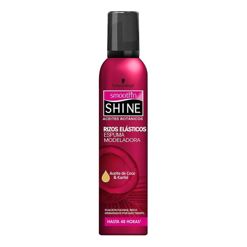 Mousse Para Peinar Schwarzkopf Smooth'n Shine Rizos Elásticos 227g