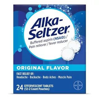 Alka-seltzer Original Con Aspirina, 24 Unidades