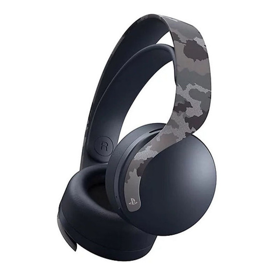 Auriculares Gamer Inalámbricos Playstation 5 Ps5 Gray Camo