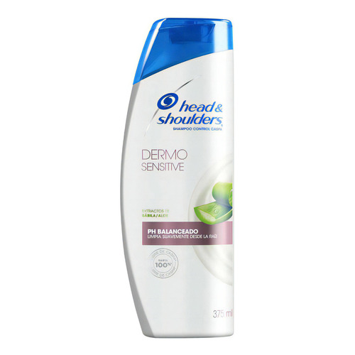 Shampoo Head & Shoulders Dermo Sensitive Extractos De Sábila Aloe 375ml