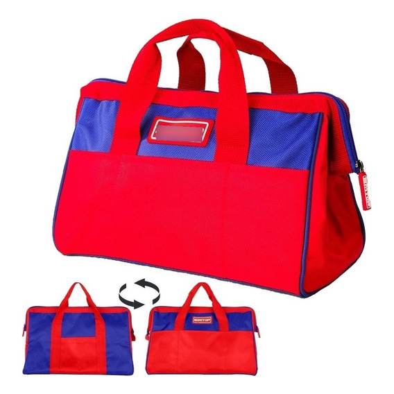 Bolso Porta Herramientas De 16 Pulgadas Capacidad 16 Kilos Color Rojo