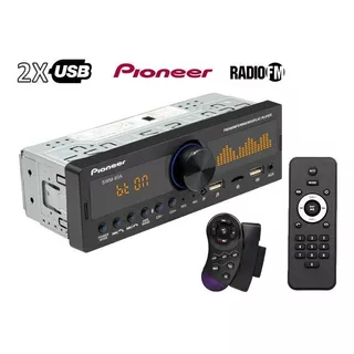 Reproductor Pioneer Bluetooth Carro Auto Mp3 Usb + Controles