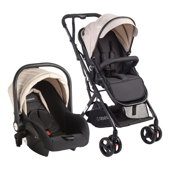 Carriola Portabebe Bebesit Vox Travel System Carriola Baston Color Beige