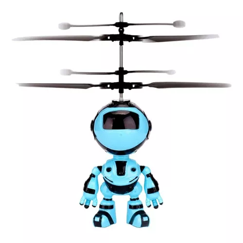 Mini Drone Robô Voador Azul Voa de Verdade Brinquedo - Robomix