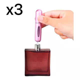 Pack 3 Dispensador Atomizador De Perfume Portatil Recargable