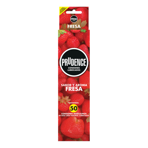 Prudence Sabor Y Aroma Fresa Dispensador Con 50 Piezas