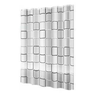 Cortina De Ducha Bañera 180x180 Cm Baño Cortinas Impermeable