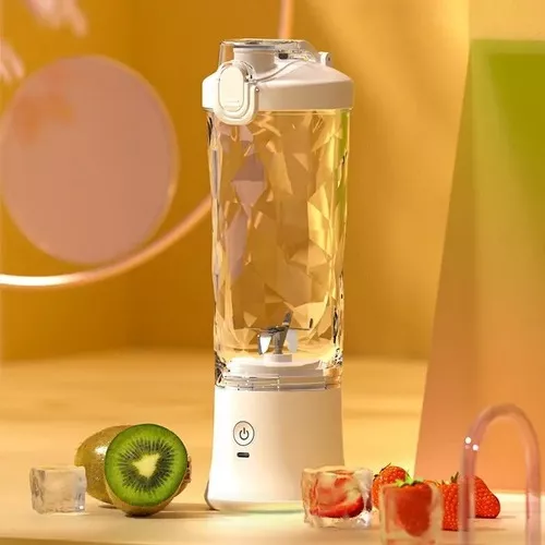  Licuadora portátil, mini botellas de licuadora personal para  batidos y batidos, con mezclador recargable por USB, licuadora eléctrica  exprimidora para mezclas de jugo de frutas y proteínas (rosa) : Hogar y