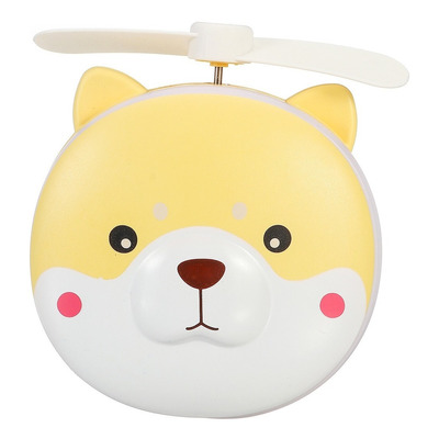 Espejo De Maquillaje Luz Led Ventilador Recargable Kawaii