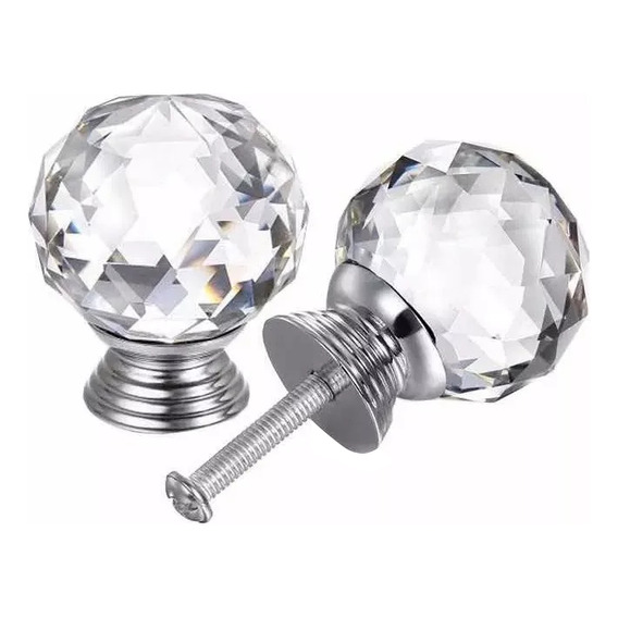 Tirador Tiradores Diamante Cristal Perilla Puerta Muebles X4