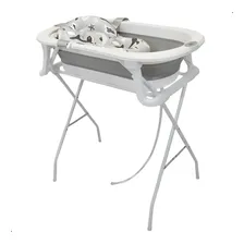 Banheira Bebe Com Suporte Dobravel Almofada Banho Termometro