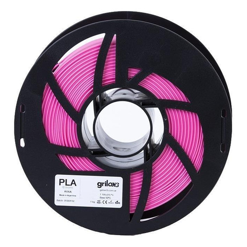 Filamento 3D PLA Grilon3 de 1.75mm y 1kg rosa