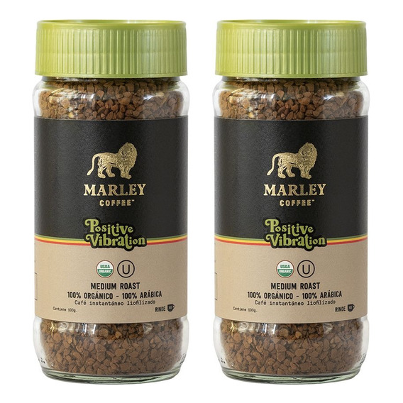 Pack 2x Café Liofilizado Positive Vibration Marley Coffee