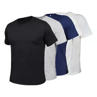 Kit De Camisa Masculina De Algodão Premium 5 Camisetas Básic