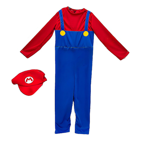 Disfraz De Mario Bross T2 (5-6años) - Cotillón Waf