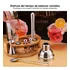 Set 12 Piezas Cocteleria Base Bambu Barman Bartender Tragos Coctelera Acero Inoxidable 550 Ml - Otec