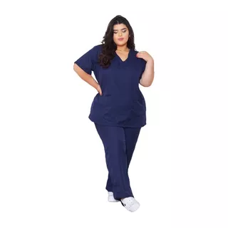 Conjunto Scrub Plussize Pijama Cirúrgico Feminino Hospital 