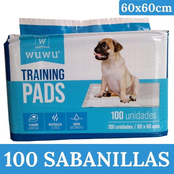 Pañales Sabanillas Mascotas Perro 60 X 60 Cms Wuwu