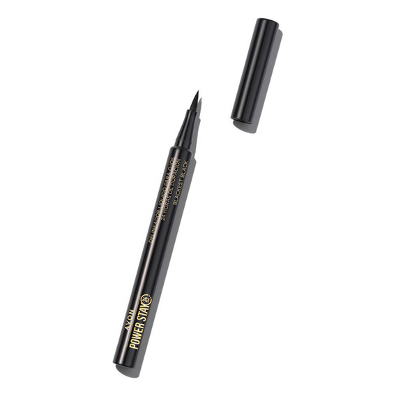 Avon Power Stay Delineador Líquido Para Ojos Negro