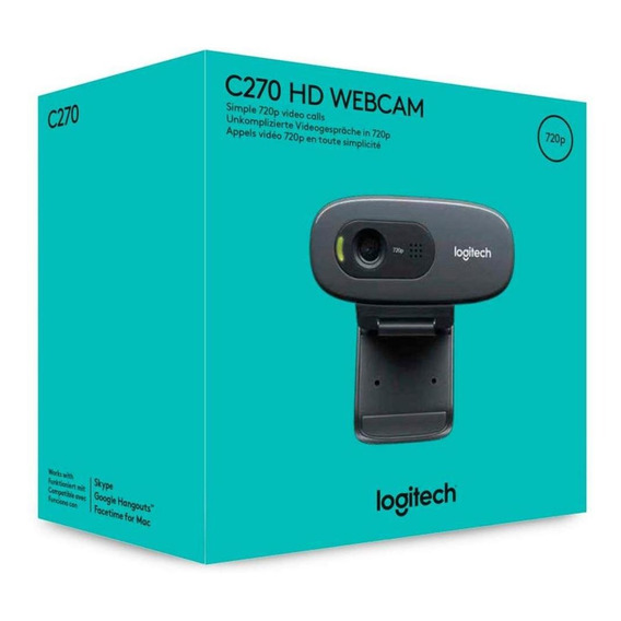 Camara Webcam Logitech C270 Hd 720p Black