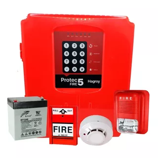 Kit Panel Alarma Protec Fire-5 Sistema Contra Incendio