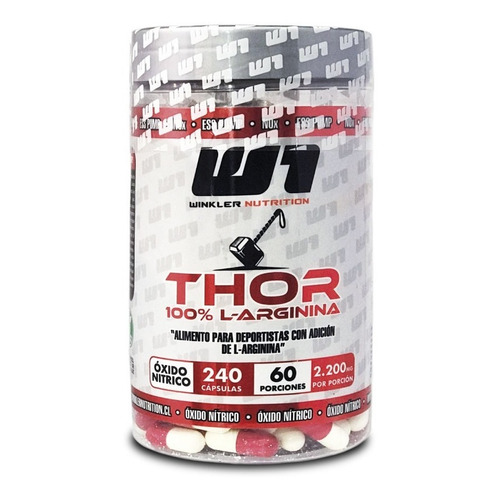 L-arginina Aminoácidos Thor 240 Cáps. Winkler Nutrition Sabor Cápsulas