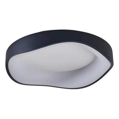 Plafon Led Lagu 24w Negro Madera Deco Moderno 40cm Vig