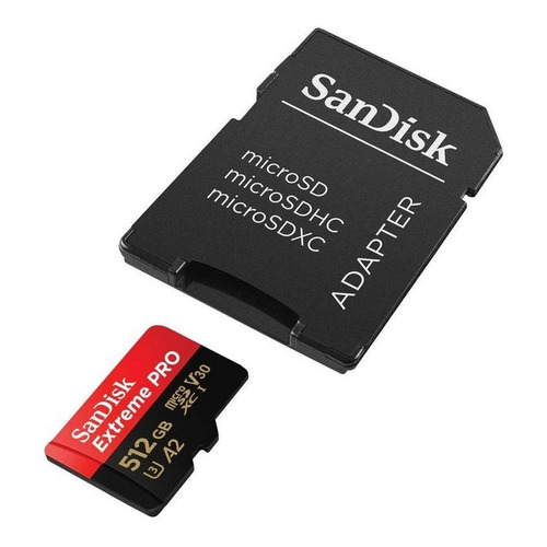 Tarjeta De Memoria Microsd Sandisk Extreme Pro 512gb C/adapt