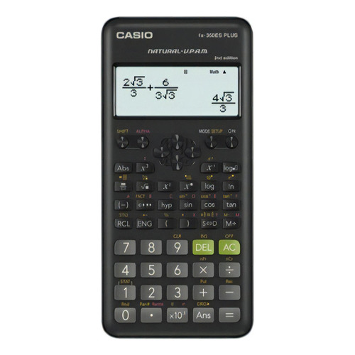 Calculadora Casio Fx350es Plus 2° Edición Color Negro