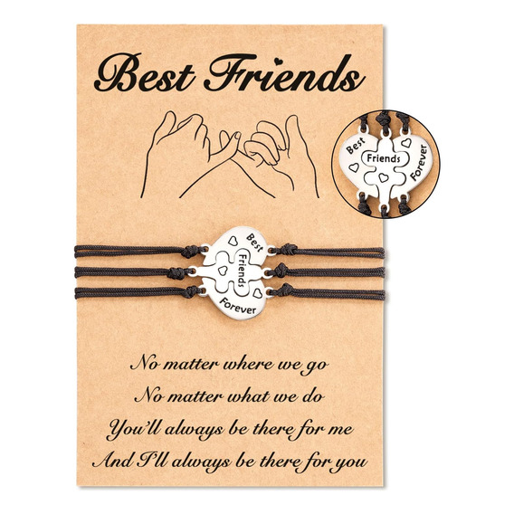 Pulseras De La Amistad Tarsus Para 3, Pulsera Bff Best Frien