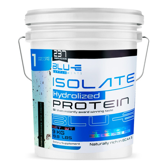 Proteína Whey Hidrolizada Isolate Blu-e 9 Kg 237 Servicios