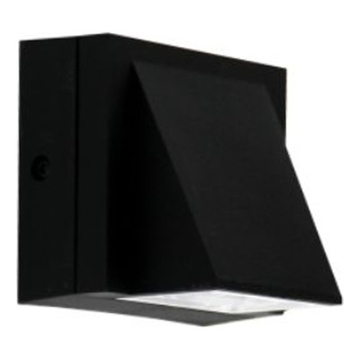 Aplique Unidireccional Foc I Negro Exterior Led 6w Cie