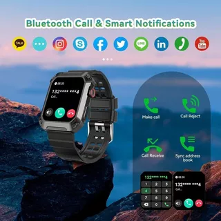 Smartwatch Genérica Smart Watch For Men, Smartwatch For Men, Smart Men's Watches, Smart Watch Men's Watch, Smart Men's Watch 1.83  Caixa 1.83mm