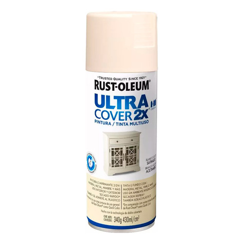 Pintura Aerosol Ultra Cover Colores 430 Ml Rust Oleum Color Blanco Viejo Satinado