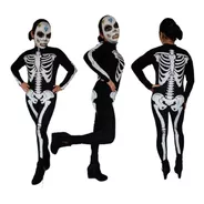 Disfraz Esqueleto Hueso Xg Tallas Plus Tatoo Catrina Gratis 