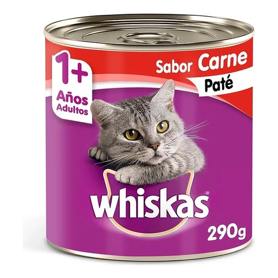 Whiskas Lata Carne 290gr X6 Und | Mdr