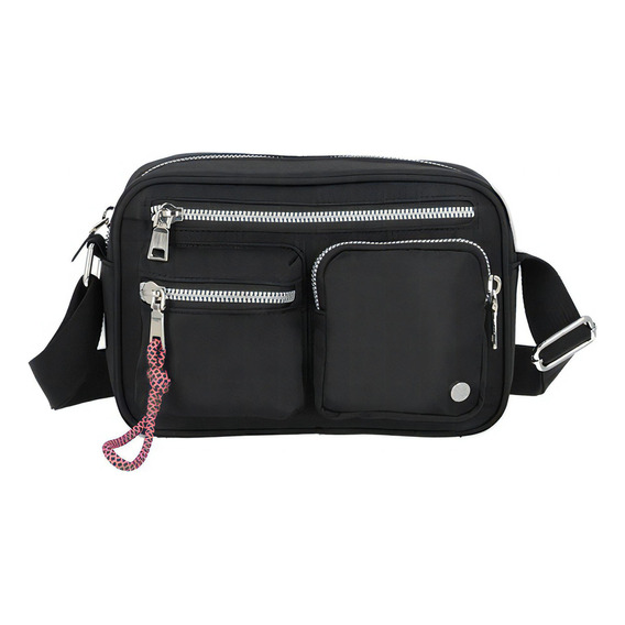 Bolso Xtrem Hazel 3xt Black Pequeña Color Negro