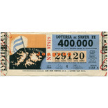 Billete Santa Fe Islas Malvinas Agencia Rosario 1972