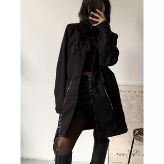 Tapado Trench Mujer Paño Importado 