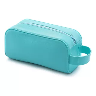 Necessaire Feminina Organizador Maquiagem Viagem Academia Cor Azul-turquesa