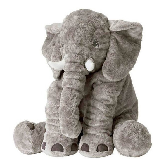 Almohada Elefante Bebés 60cm Cómoda Colores Suave