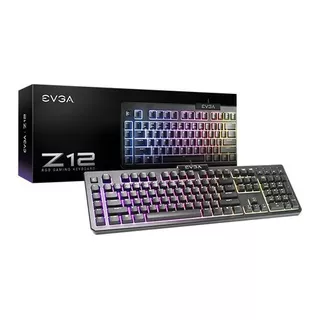 Teclado Evga Gaming Z12, Rgb, Usb 2.0, Negro