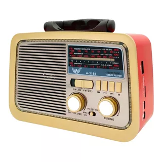 Rádio Retro Vintage Estilo Antigo Usb Bluetooth Fm Am Bivolt