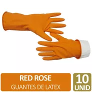 Guantes Limpieza Latex Resistentes Domestico Pack X10