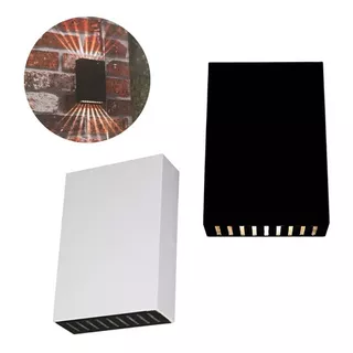 Arandela Externa Led Slim 9 Fachos De Luz Preta Ou Branca Cor Branco 110v/220v