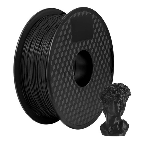 Filamento 3d Pla Precision 1.75mm Impresion Alta Calidad 1kg Color Negro