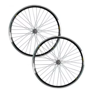 Roda Aero Aro 26 X 1,9 C/ Cubo Rolamento Raios Grosso P/bike