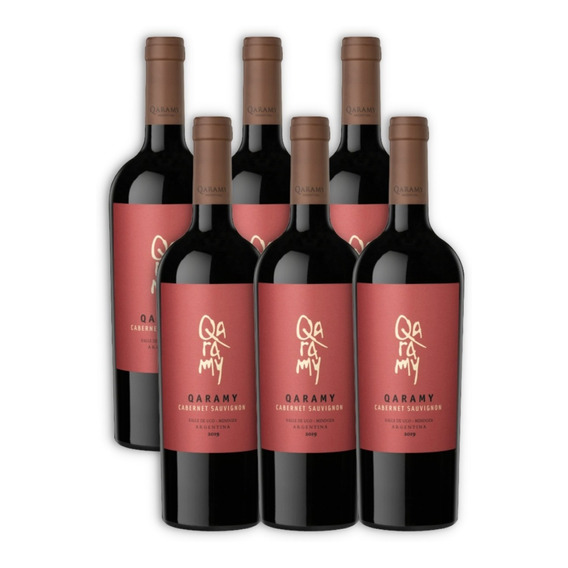 Vino Qaramy Cabernet Sauvignon Caja X6u 750ml Valle De Uco