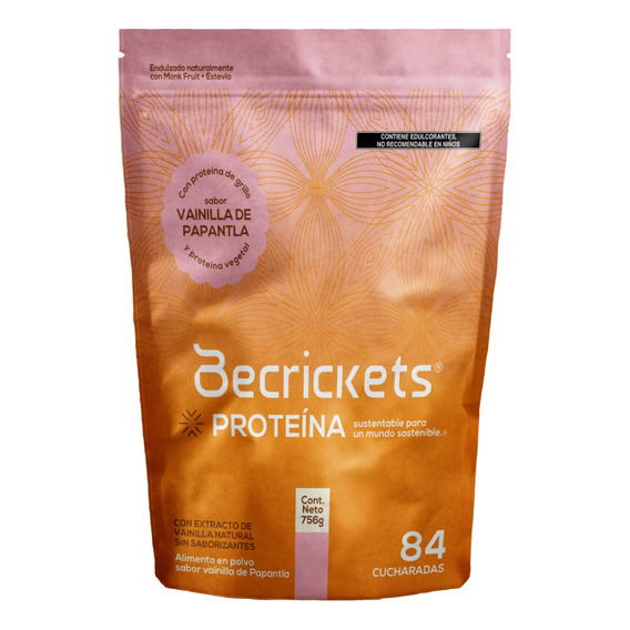 Proteína Entovegana Becrickets Vainilla - 756 G