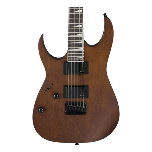 Ibanez Gio Grg121dxl-wnf Guitarra Eléctrica Zurda Nogal Mate Color Walnut flat Material del diapasón Amaranto Orientación de la mano Zurdo